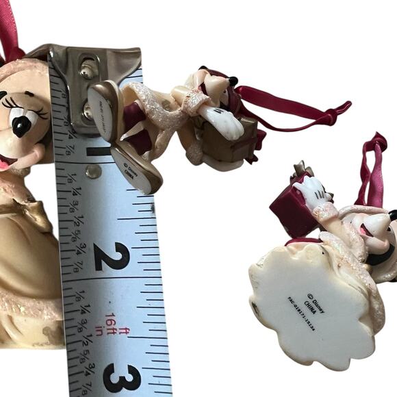 Disney Parks Christmas Collection Mickey and Minnie Mouse 2-CT Ornaments - Picture 4 of 6